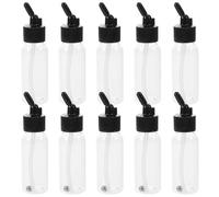 DOITOOL 10 Pezzi di flaconi di plastica per aerografo a Doppia Azione - 60 ml, Coperchio a Ventosa, Tazza per Vernice, Accessori per aerografo per modellismo, Hobby, Arti e progetti Decorativi a