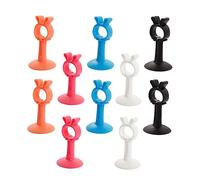 DOITOOL 10 pezzi Fermaporte Silicone Antiscivolo per Porte Interne Ed Esterne Protezione per e Facile Installazione Adatto per Famiglie Animali Domestici
