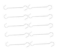 DOITOOL 10 pezzi Ganci S in Acciaio Inossidabile Ganci Appendipiante e Mangiatore Uccelli Resistenti per Giardino Esterno e Patio