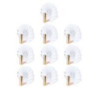 DOITOOL 10 Pezzi Gancio Adesivo a Conchiglia Decorativo, Trasparente, in Ps | Camere e Bagni, Installazione senza Fori, Supporto Stabile del Peso, Facile da Pulire