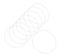 DOITOOL 10 pezzi Guarnizioni per Occhiali Kit Guarnizioni Anti-rottura per Lenti Anelli Ammortizzanti per Montaggio Sicuro di Occhiali Senza Montatura e Semimontatura Accessori