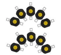 DOITOOL 10 Pezzi Interruttore a Pulsante Micro Autobloccante per Torcia, Controllo Preciso, Materiale Plastico e Alluminio, per Emergenze e Avventure All'aperto