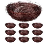 DOITOOL 10 pezzi Kit di decorazione a forma di uccellino per Pasqua; nido artificiale, nido di Nido, decorazione per la festa di Pasqua per artigianato