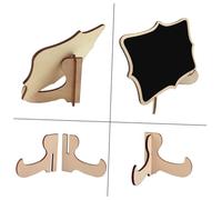 DOITOOL 10 pezzi Lavagnetta da Tavolo in Legno Nero con Decorativo Mini Lavagna Messaggi con Supporto per Decorazioni Matrimonio Feste e Segnaposto