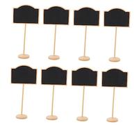DOITOOL 10 pezzi Mini Lavagne per Messaggi e Decorazioni Segnaposto per Matrimoni e Buffet Facile Usare e Installare Superficie per Gessetti Nera per Ufficio e Casa