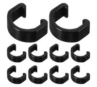 DOITOOL 10 Pezzi Morsetti C Clip per Freno Bicicletta Nero in Lega di Alluminio, Forma a C, Leggeri e Riutilizzabili per Mountain Bike e Bici da Strada