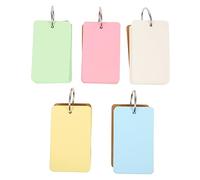 DOITOOL 10 Pezzi Schede Scrittura Vuote Biglietti Memo Portatili per Studenti Flashcards Spessa per Apprendimento e Memorizzazione