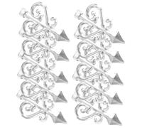 DOITOOL 10 pezzi Terminali Recinzione in Acciaio Inossidabile Punte Decorative Antiruggine per Ringhiere Giardino Facili da Installare Medio per Protezione e Abbellimento Esterno