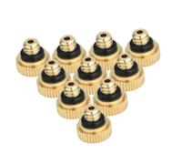 DOITOOL 10 Pezzi Ugelli Nebulizzatori in Metallo Senza Piombo per Raffreddamento Esterno Orificio Facili da Installare per Impianto Nebulizzazione Giardino e Controllo Polvere