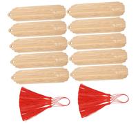 DOITOOL 10 Set Segnalibri in Legno Fai da Te con Incisioni e Etichette Appese per Decorazioni Segnapagina per Disegni e Artigianato Regalo Creativo per Famiglia