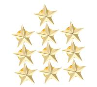 DOITOOL 10 Spille a Stella a Cinque Punte in Lega Distintivi, Set da 10 Pezzi per Abbigliamento, Cappelli e Accessori, Decorazioni per Feste e Uso Quotidiano