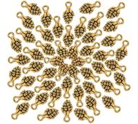 DOITOOL 100 Pezzi Ciondoli Fai da Te in Lega di Metallo Design 3D a Forma di Cono Pendenti per Collane Braccialetti e Orecchini Decorazioni Creative per Creazione Gioielli e Regali