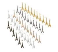 DOITOOL 100 Pezzi Ciondolo della torre Eiffel Decorazione della chiave di auto Eiffel Tower Mini Charm Eiffel Tower Charm Mini Ciondoli portachiavi fascino pendente lega
