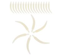 DOITOOL 100 Pezzi Ciondolo Dente di Elefante Bianco in Plastico con Design Realistico, Versatile a Bassa Manutenzione, per Accessori di Artigianato e Mostre D'arte