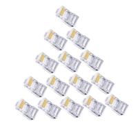 DOITOOL 100 pezzi Connettori Cata Perforati per Cavi Ethernet Plug Maschio PC per Cavi Solidi Alta Trasmissione Stabile e Installazione Rapida