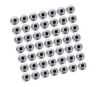 DOITOOL 100 Pezzi Dado Decorativo a Forma di Sfera Filettato M5 X 12mm in | Finitura Argentata Effetto Cromato, Filettatura Interna per Uso Industriale, Confezione