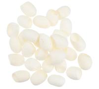 DOITOOL 100 pezzi di tinture per capelli sbiancanti baco da seta naturale bozzolo di seta per il viso, palla di seta naturale, per pulire il corpo, strofinare gelatina, tampone di cotone A7