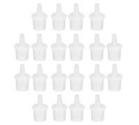 DOITOOL 100 Punte Applicatrici di Precisione per Colla per Ciglia, Tappi di Ricambio in Plastica per Flaconi, Set da 100 Pezzi per Applicatori di Colla Professionale, Controllo del Flusso