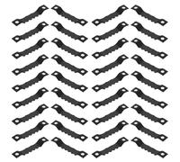 DOITOOL 100 Set Ganci per Quadri in Metallo Doppia Dentatura Supporto Sicuro per Cornici Pesanti Ganci da Parete Neri per Appendere Foto e Poster Montaggio Rapido senza Trapano per Uso