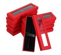 DOITOOL 10Pezzi Scatola per Penne con Finestra Trasparente per Imballaggio e Esposizione Scatola Decorativa Versatile per Gioielli e Orologi