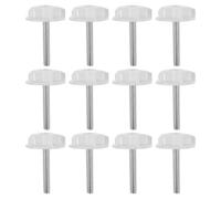 DOITOOL 12 pezzi di livellatori per gambe di mobili: piedini regolabili in altezza M8 con vite - piedini livellanti, protezione per pavimenti per tavoli, sedie, armadi, banchi da lavoro,