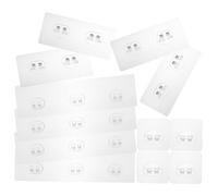 DOITOOL 12 pezzi Ganci Adesivi Trasparenti per Muro Ganci Autoadesivi Resistenti per Appendere Asciugamani e Accessori in Cucina e Bagno Senza Foratura su Piastrelle Vetro e Marmo