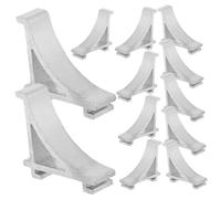 DOITOOL 12 Pezzi Ganci Di Fissaggio in Metallo Per Frigorifero e Congelatore Clip Di Supporto Per Mensole Morsetto Robusto e Durevole Per Ripiani Di Frigorifero