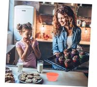 DOITOOL 12 pezzi Pirottini Silicone per Muffin Riutilizzabili con Contenitore Stampo Antiaderente per Cupcake Gelatine e Cioccolato Resistenti Forno Microonde e Congelatore