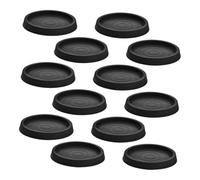 DOITOOL 12 pezzi Sottobicchieri Gomma per Mobili Antiscivolo Piedini Protezione Pavimenti per Letto Divano Tavolo Sedia Tappi Piedi Rotondi Resistenti e Silenziosi