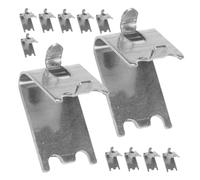 DOITOOL 12 pezzi Supporti Mensola Freezer in Acciaio Inossidabile Clip Reggimensola Frigorifero Resistenti e Facili da Installare Ganci per Ripiani Frigo e Cooler di Fissaggio Sicuro e