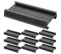 DOITOOL 12 pezzi Supporto per espositore per scaffalature metalliche - Porta etichette per scaffali al dettaglio - Marcatore per scaffali di biblioteche in plastica - Clip per etichette riutilizzabili