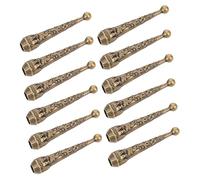 DOITOOL 12 Pezzi Terminali in Metallo Antico per Corda Bolo Tie Accessori Vintage con Decorazioni Intagliate per Fai da Te Collane e Cravatte Parti Ricambio per Creazioni Artigianali