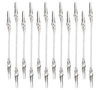 DOITOOL 12 supporti doppi per appunti a coccodrillo, clip a coccodrillo, morsetti in carta, clip per foto, ufficio, metallo, Silver