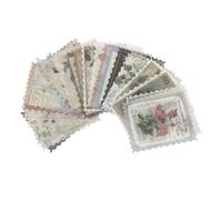 DOITOOL 120 Fogli Adesivi Vintage per Scrapbooking e Te Stickers Unici per Diario e Decorazioni Artistiche Adesivi retrò con Motivi di Piante da Pacchi