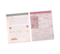 DOITOOL 120fogli Carta Decorativa Vintage per Scrapbooking Retro Design per Decorare Diari e Lettere Motivi di Piante e Timbrature
