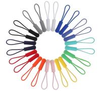 DOITOOL 120pezzi Fascette Per Cerniere Sostituzioni Per Tiretti Cerniera Linguette Per Cerniere Prolunghe Per Tiretti Cerniera Corde Per Accessori Per Riparazione Di Teste Di Estremità Per