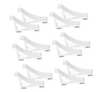 DOITOOL 12pezzi Clip Mensola Frigorifero in Metallo Con Gancio in Alluminio Supporto Per Mensole Frigo Compatibile Con Frigoriferi Congelatori e Cellule Frigorifere