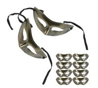 DOITOOL 15 Maschere Veneziane Mezza Faccia Vintage in Costume per Adulti Maschere per Occhi da Ballo Maschile e Femminile Set per Feste di Carnevale Halloween e Balli di Fine Anno