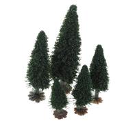 DOITOOL 15 pezzi Alberi in Miniatura per Paesaggio Te Modelli di Pino in Ferro e Plastica Decorazioni Miniature Realistiche per Diorama e Tavolo da Sabbia