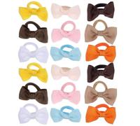 DOITOOL 18 pezzi Fasce Capelli Neonata Elastiche con Fiocchetto in Poliestere, Accessori Acconciature Capelli per Bambine, Fermacoda per Compleanno e Bimba Colore