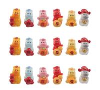 DOITOOL 18 Pezzi Mini Statuette Cavalli in Resina per Capodanno Cinese, Decorazioni Feng Shui da Scrivania e Ufficio, Ornamenti Portafortuna e Accessori per Paesaggi Decorativi