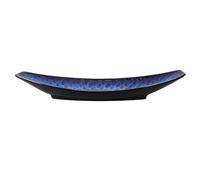 DOITOOL 1pezzi Piatto Ceramica Giapponese per Sashimi e Piatti Freddi Design Barca con Smalto Scaglie Pesce Vetrificazione Alta Temperatura Facile da Pulire per Casa e Sushi