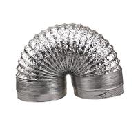 DOITOOL 1pezzi Tubo Flessibile Alluminio Spesso Diametro Per Ventilazione e Scarico Aria Condizionata Hvac Resistenza Alte Temperature Argento