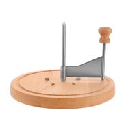 DOITOOL 1Set Cheese Shaver: Rotella per arricciare il formaggio con base in legno - Grattugia manuale portatile in acciaio inossidabile per scaglie di cioccolato e burro 8,65X8,65X5,31 pollici