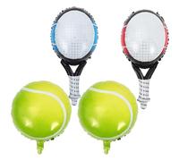 DOITOOL 1set Gonfiabile Tennis per Feste con Palloncini e Racchette Colorate Decorazioni Compleanno Tennis e Addobbi Bachelor Party Facili da Montare Leggeri e Portatili