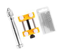 DOITOOL 1set Trapano Manuale Per Gioielli Kit Di Utensili Rotanti Con Base e Punte Da Leggero e Compatto Per Lavorazioni Di Precisione