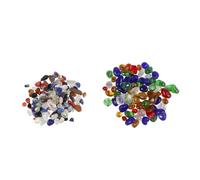 DOITOOL 2 Confezioni di Cristalli Naturali per Acquario Pietre di Cristallo Macadam per Acquario e Vasi Ciottoli Decorativi in Cristallo e Smalto Colorato Adatti Sia per Acqua Dolci e Sala