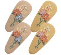DOITOOL 2 Paia Fermagli per Chioma Vintage, Hair Clips a Scatto e Lega, Comodi e Delicati sulla Pelle, per Bambine e Ragazze, per L'uso Quotidiano e L'estate