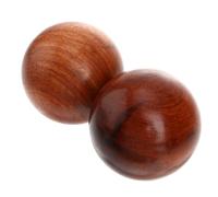 DOITOOL 2 Palline da Massaggio in Legno di Vietnam per Mani, Sfera Rotonda per Esercizi e Terapia Fisica, Allevia Tensione e Dolori Muscolari, per Massaggi Rigeneranti