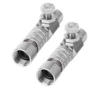 DOITOOL 2 Pezzi Adattatore di scollegamento e sgancio rapido per aerografo Raccordo per valvola di Controllo della Regolazione del Flusso d'Aria Accessori per aerografo per compressore d'Aria